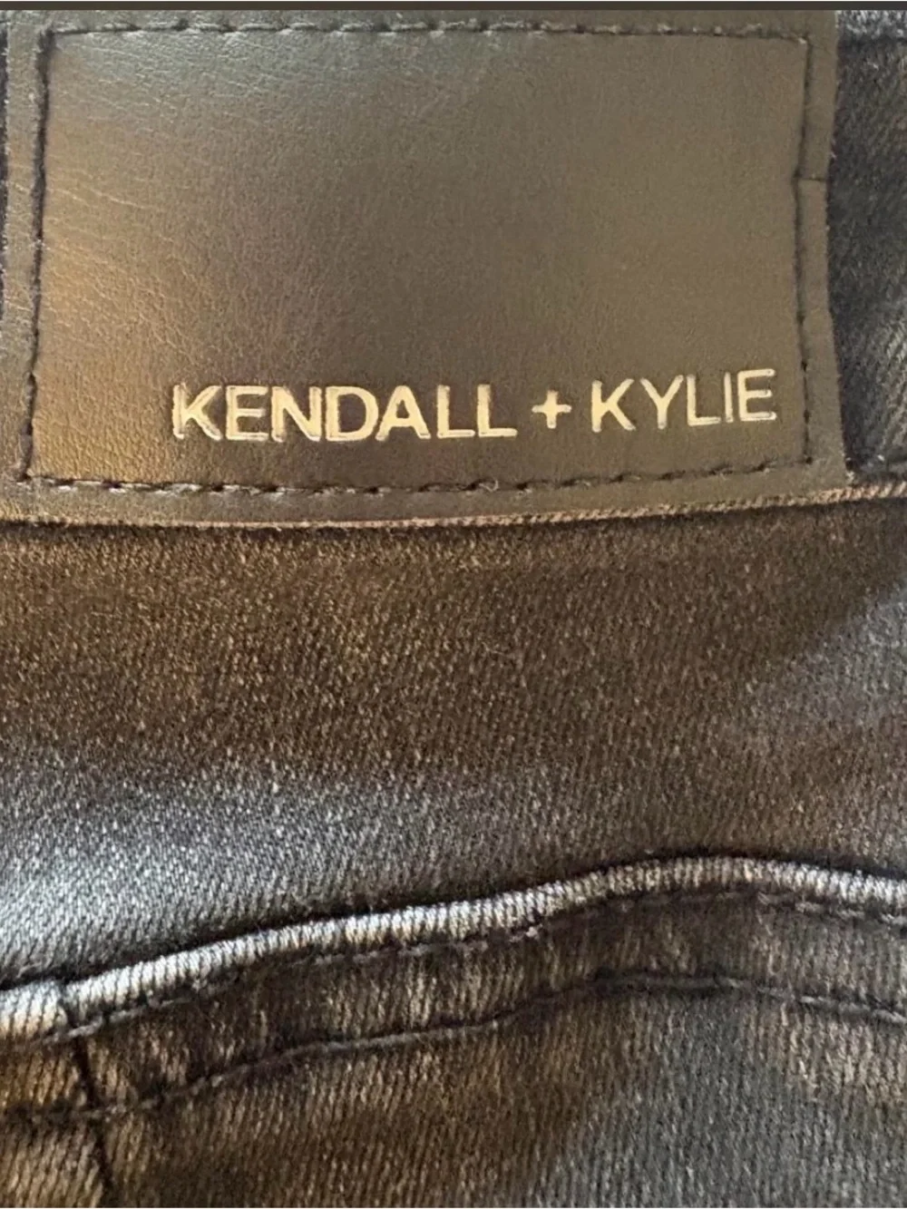 Kendall & Kylie The Icon Black Denim Shorts